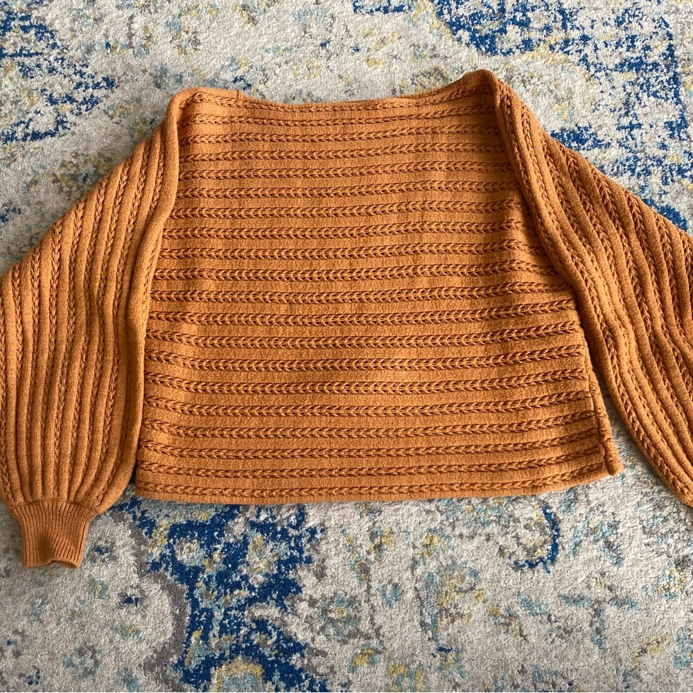 Cozy Orange Knit Sweater